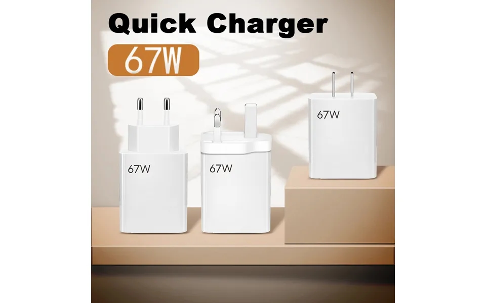 Accessories Parts 67w Flash Charging Mobile Phone Charger 5v 5a Standard Super Fast Charging Head Full Protocol Power Ad