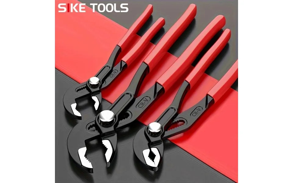 Adjustable 7 10 12 Multi-function Water Pump Pliers - Wide Jaw Pipe Wrench For Home Plumbing & Bathroom Maintenance Cr-v