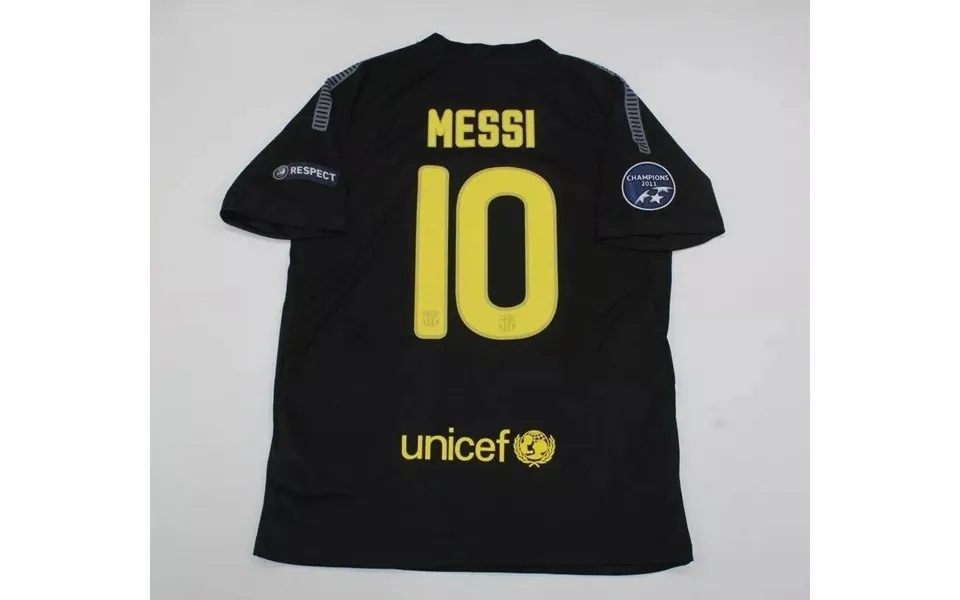 Adult Fc-barcelona Jersey 2011 2012 Shirt Messi Away Black Champions League Model Shirt
