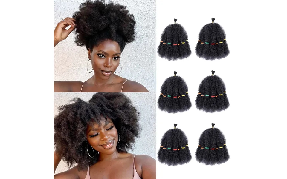 African Crochet Hair Extension Braid 12inch Afro Kinky Marley Braid Small Caterpillar Hair Extension Braid