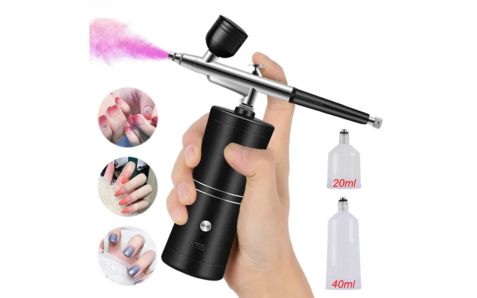 Airbrush Nail With Compressor Portable Airbrush Nails Airbrush For Nail Cake Painting Crafts Air Brush Nail Art Paint Co