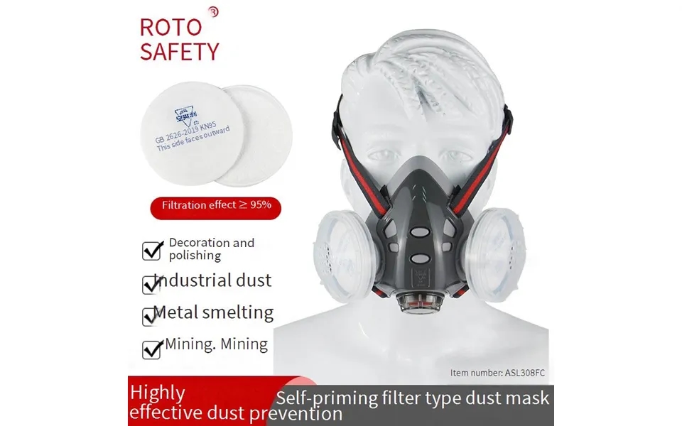 Anshuangli 308 Dust Mask Electric Welding Coal Mine Grinding Decoration Dust Industrial Kn95 Dust Mask Mask