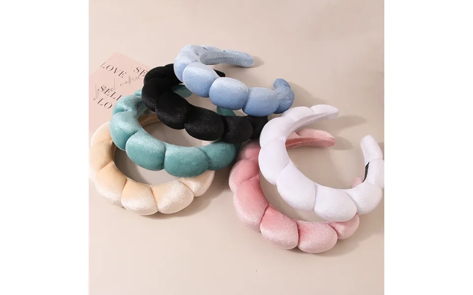 Apparel Accessories Autumn And Winter Gold Velvet Cloud Headband Female Heightening Head Handmade Headband Simple Headwe