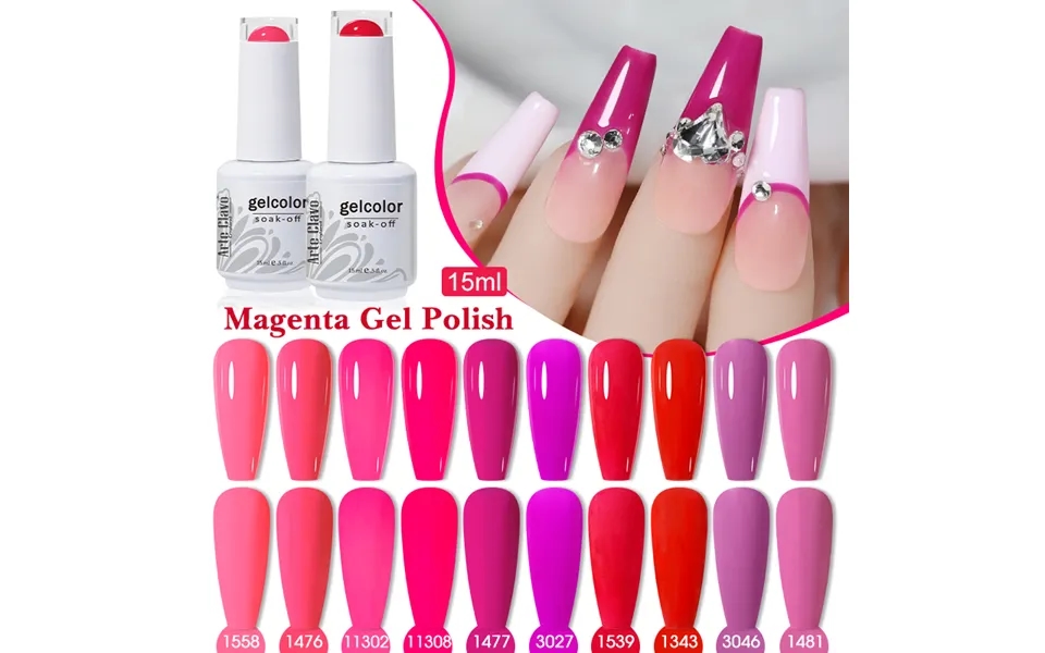 Arte Clavo Pink Series Gel Nail Polish All For Nails 15ml Soak Off Uv Led Semi-permanent Solid Nail Gel Varnish At Home