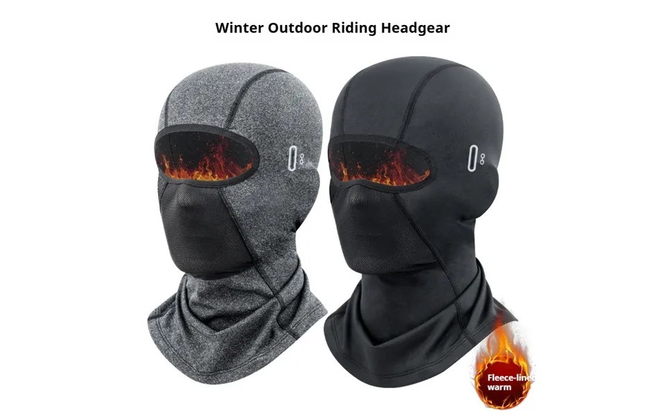 Autumn Winter Outdoor Cold And Wind Proof Motorcycle Head Cover With Velvet Neck To Keep Warm Ski Face Protection Riding