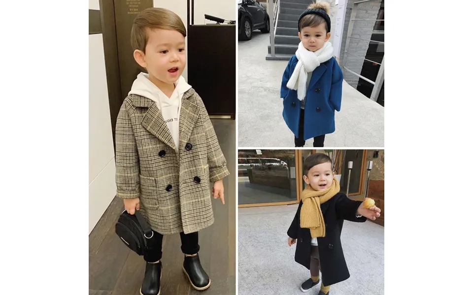 Baby Clothing Children's Tweed Coat Spring And Autumn New Children's Clothing Boy Baby Coat