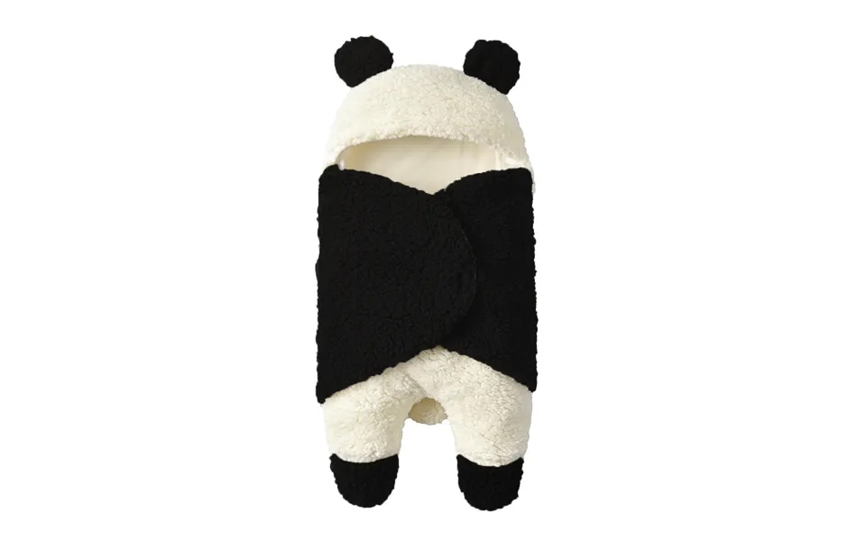 Baby Super Soft Autumn And Winter Plush Swaddle Baby Panda Cartoon Wool Lamb Blanket Blanket