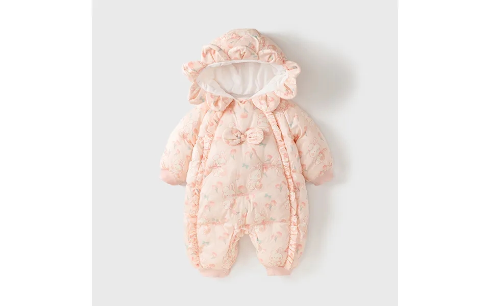 Baby Winter Clothes Newborn Onesie Winter Extra Fleece Thickened Baby Girls Out Climbing Clothes