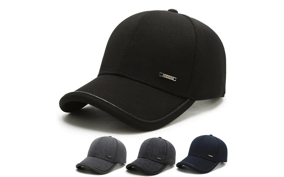 Baseball Cap Middle-aged And Elderly Men's Warm Plus Velvet Cap Sunscreen Sunscreen Simple Fashion Cap