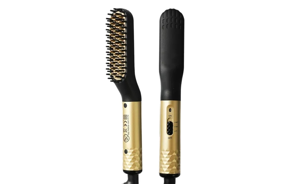 Beard Professional Brush Straightener Multifunctional Straightening Comb Hair Curler Quick Heating Styling Too