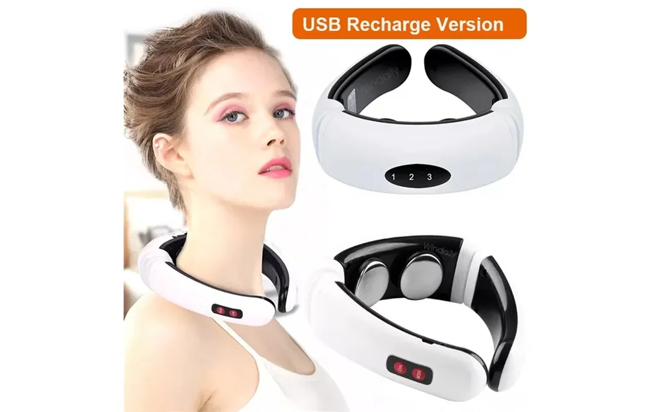Beauty Care Shop Neck 3d Intelligent Massager Electric Pulse Far Infrared Heating 6 Modes Cervical Back Body Massage Dev