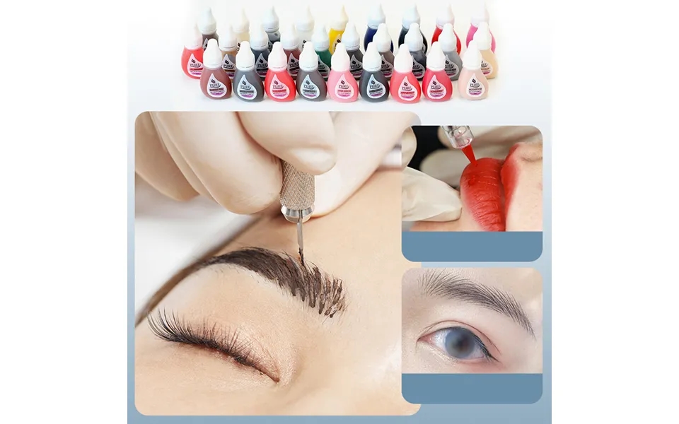 Beautylife 3ml Tattoo Ink Mild High Pigmentation Natural Effect Pure Micropigment Lip Eyebrow Makeup Pigment For Adult