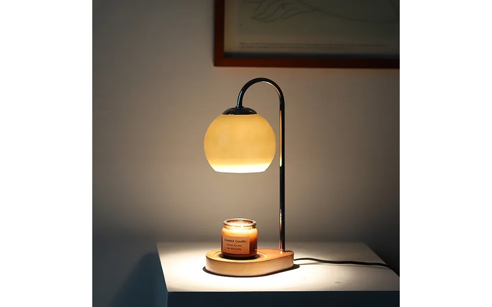 Bedroom Study Solid Wood Candle Lamp Smokeless Atmosphere Candle Lamp Dimmable Timing
