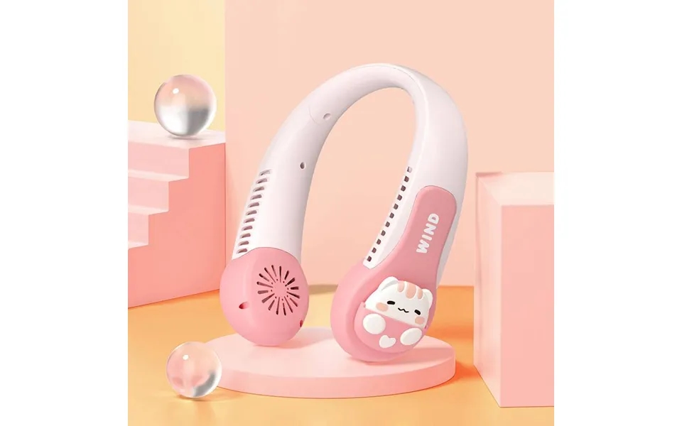 Bladeless Fan Hanging Neck Fan Lazy Portable Outdoor Sports Usb Charging Fan Company Gift