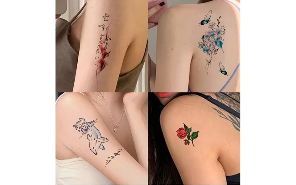 Body Art Cartoon Tattoo Stickers Disposable Tattoo Stickers Ins Waterproof Tattoo Stickers Tattoo