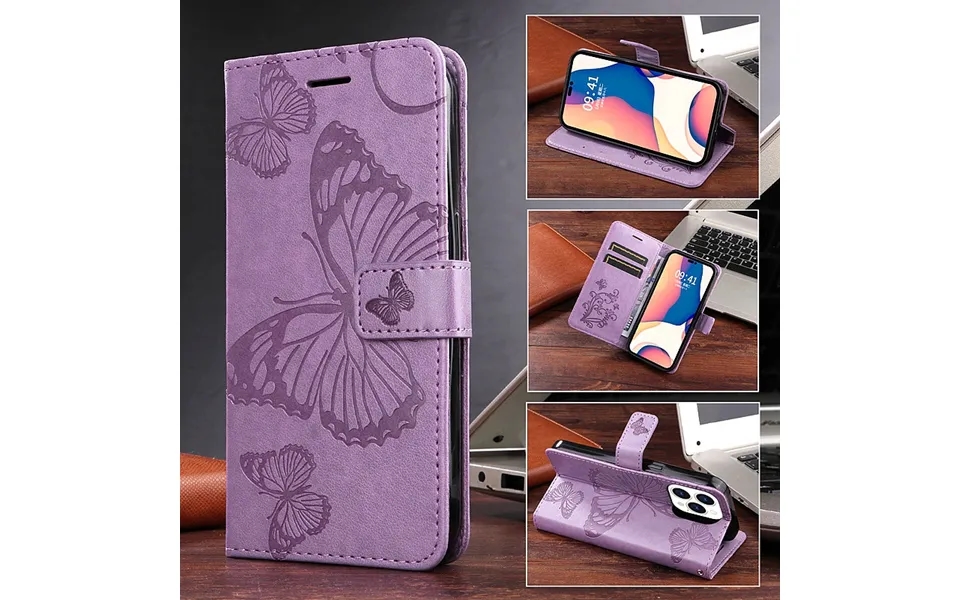 Book Wallet Case For Motorola Moto G22 G52 G31 G51 G10 G30 E30 Edge 30 20 Lite Luxury Embossing Butterfly Pu Leather Fli