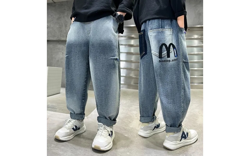 Boys' Denim Pants Spring And Autumn Children's Fall Sweatpants Casual Pants