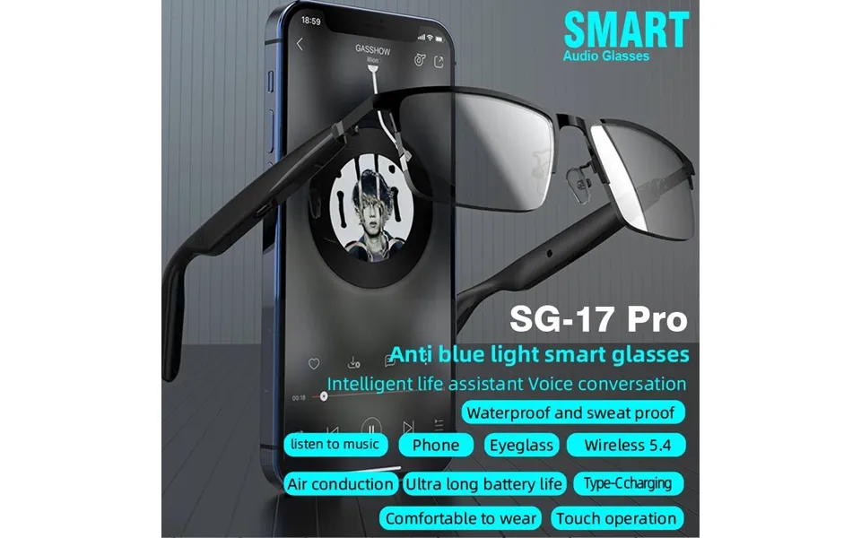 Byteuni Smart Glasses With Open Ear - Photochromic Lenses