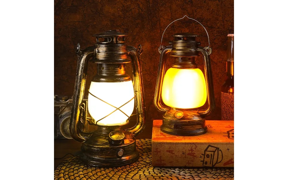 Camping Lamp Atmosphere Lamp Flame Camping Lamp Tent Retro Lantern Outdoor Portable Lamp Gift