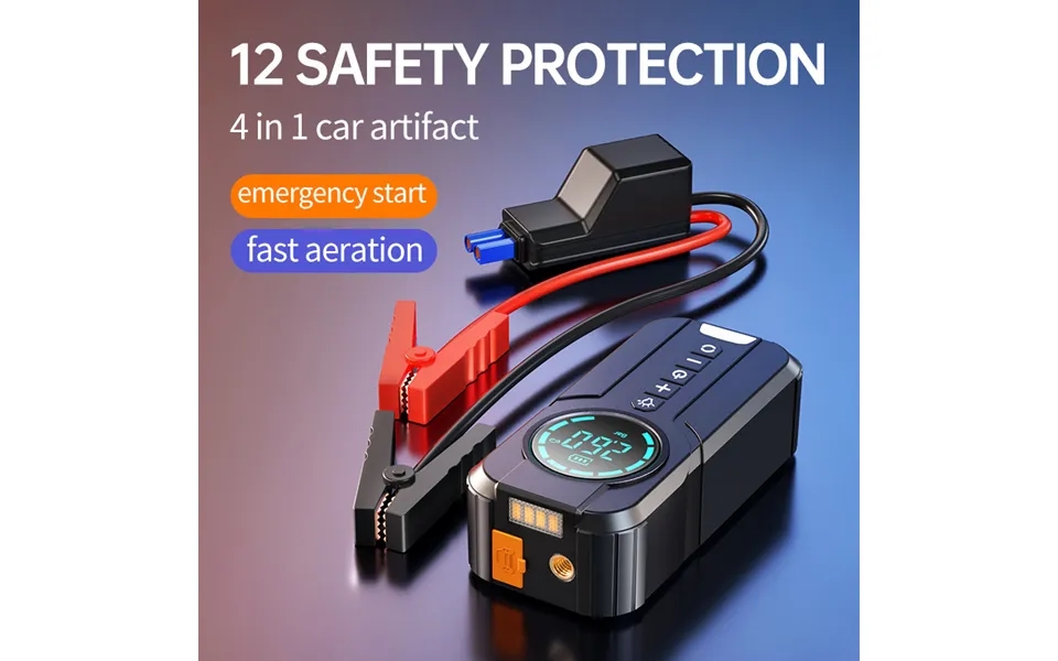 Car Emergency Start Power 12v Wireless Mobile Phone Charging Treasure Inflatable Rescue Machine