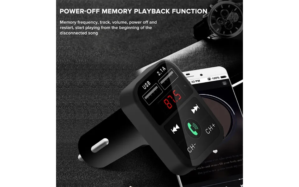 Car Mp3 Player Multi-function Good Sound Effect Wireless Deep Bass Hi-fi Sound Fm Transmitter For Truck