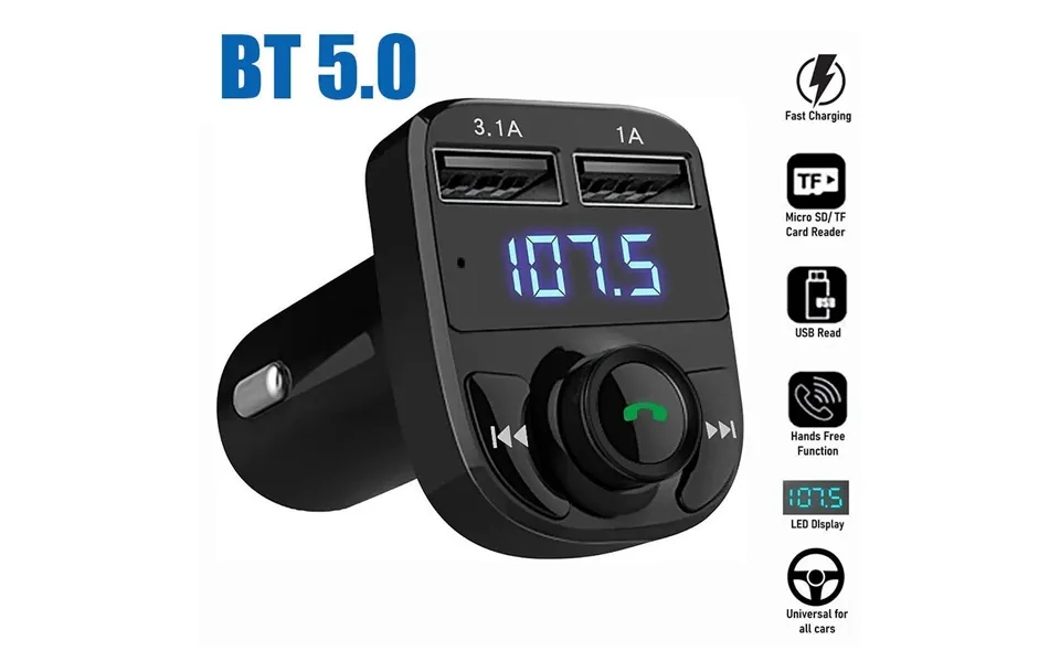 Car Wireless Bluetooth Fm Transmitter Mp3 Player Usb Car Charger Adapter