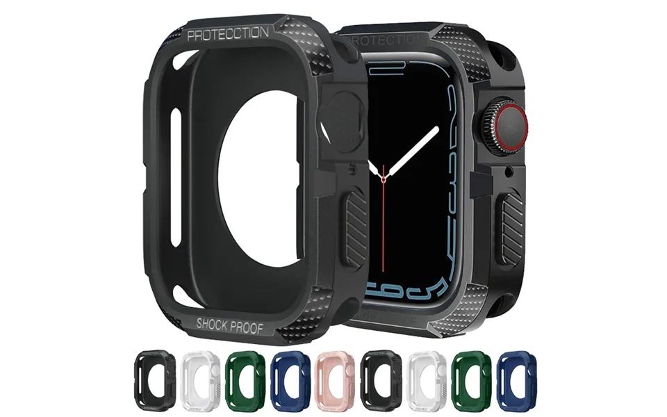 Carbon Fiber Case For Apple Watch Ultra 8 7 Se 6 5 4 3 Tpu Shockproof Protector Iwatch 41mm 45mm 38 40 42 44mm 49mm Bump