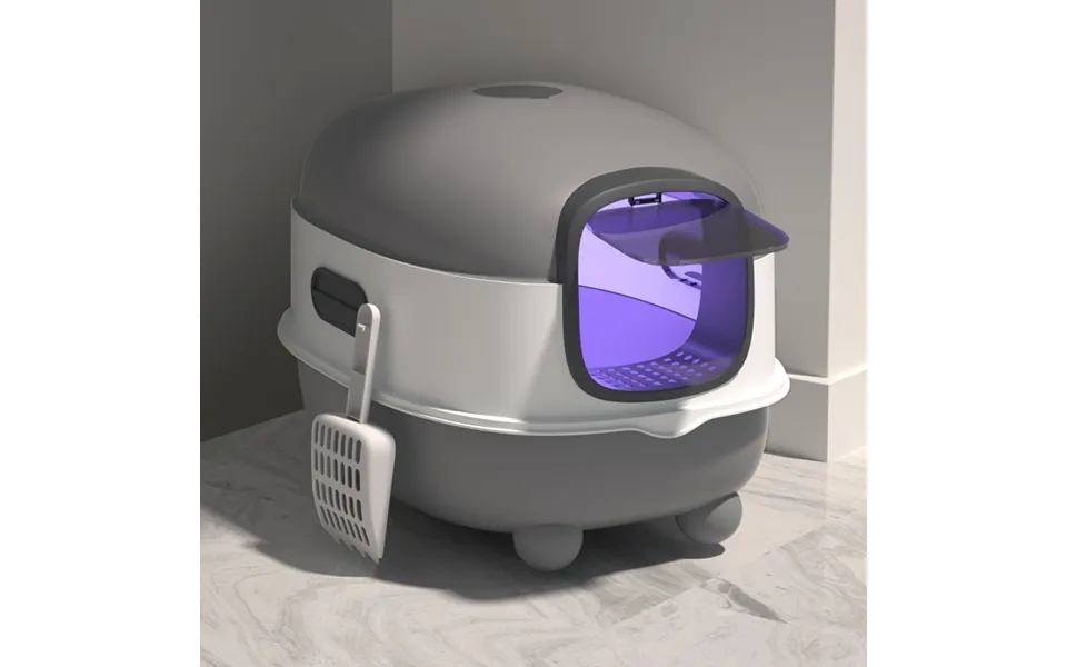 Cat Litter Box Oversized Automatic Cat Toilet Cat Litter Box Fully Enclosed Smart Litter Tray Anti Splash Feces Basin Fo