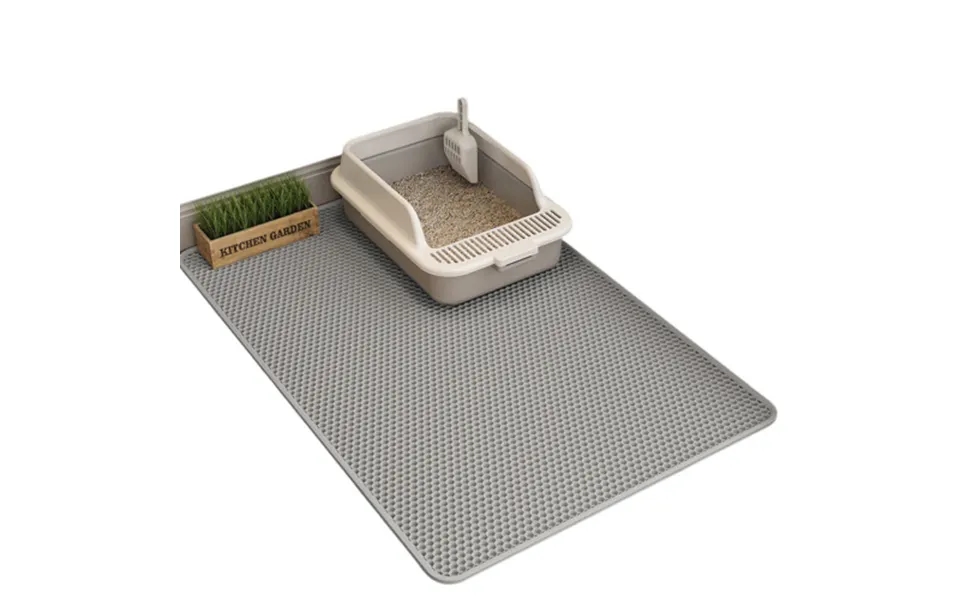 Cat Litter Mat With Extra Large Eva Double Drop Mat Anti-splash Mat Foldable Cat Litter Mat