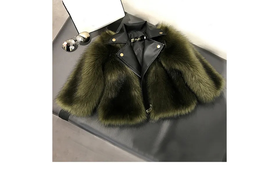 Children's Autumn And Winter Children's Fox Fur Coat Boys And Girls Warm Thick Coat Baby Woolly Padded Coat