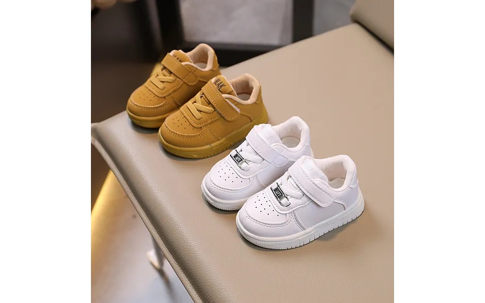 Children's Baby Board Spring And Autumn Boys' Shoe Walking Soft Sole Anti Slip Girls' Breathable Sports Little White