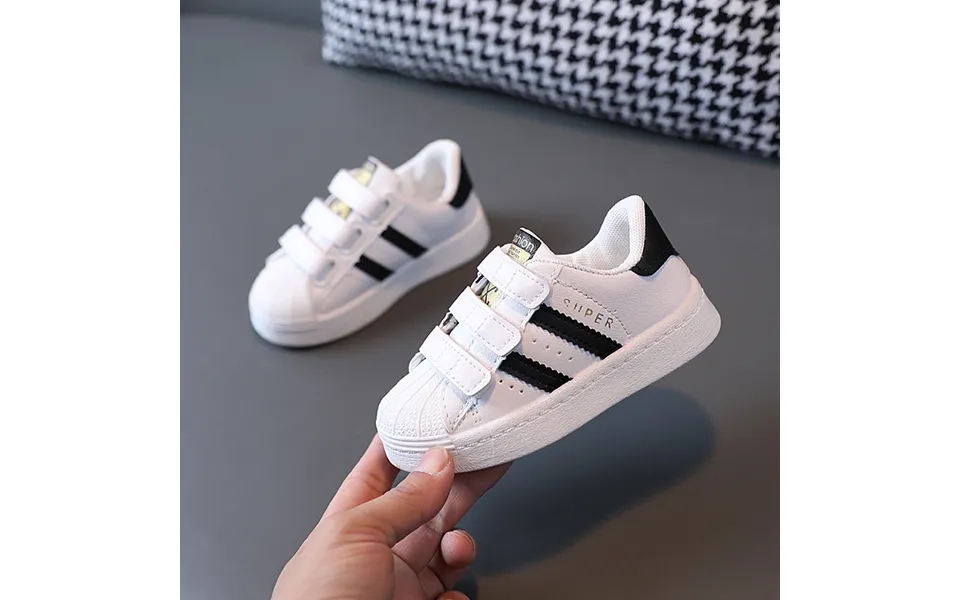 Children's Kids Fashion Design White Non-slip Casual Shoes For Boys Girls Hook Breathable Sneakers Toddler Outdoor Shoe