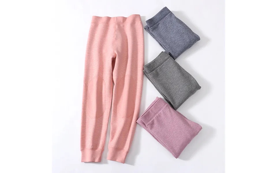 Children's Thermal Pants Double-sided Fleece Autumn And Winter Thick Long Johns For Boys And Girls Interlock Pants With