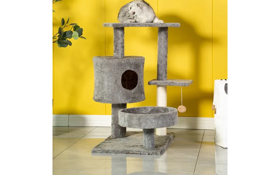 Climbing Frame Large Multi-laer Sisal Post Jumping Platform Bed Integrated To Scratching Board Pet Cat Supplies