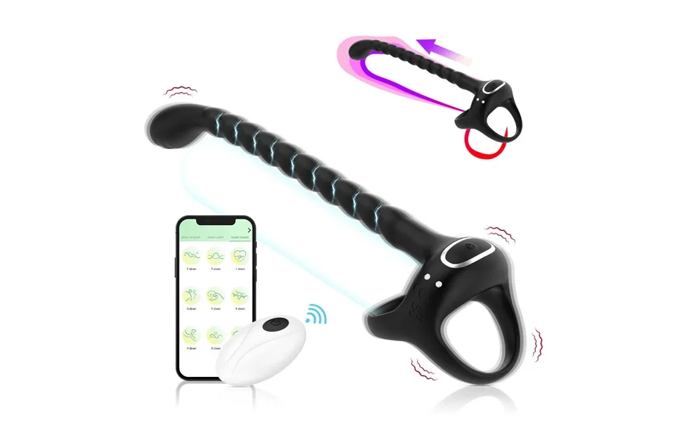 Cross-border Model Johnson Second Generation App Remote Control Vibrating Locking Semen Ring Male And Female Resonance