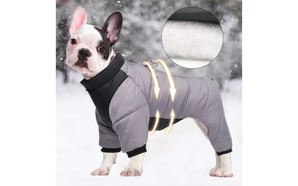 Cross-border New Dog Four-legged Clothes Warm Winter Dog Clothes Windproof Dog Clothes Pet Cotton-padded Clothes Wholesa