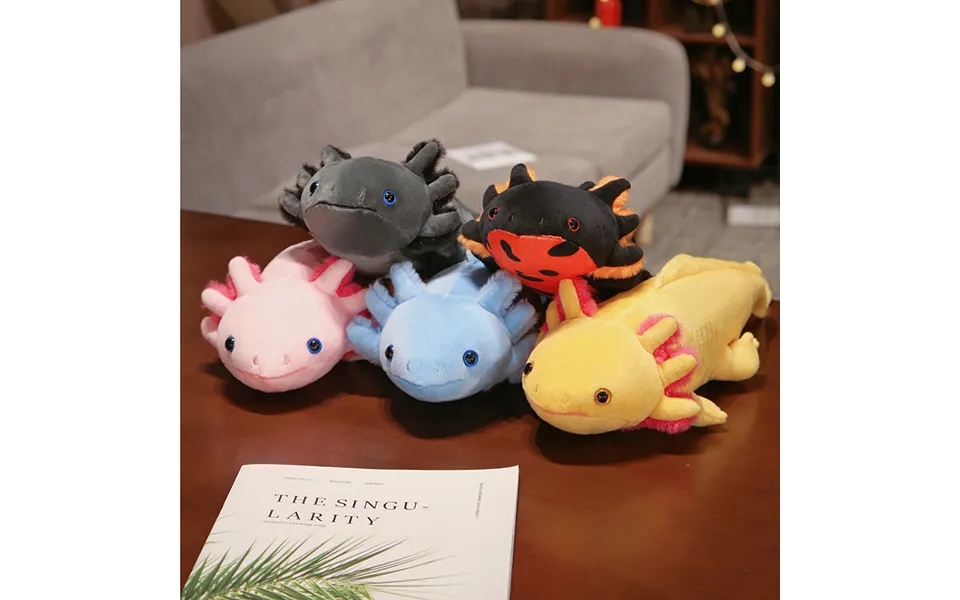 Cross-border New Product In Stock Hexagonal Dinosaur Simulation Lizard Salamander Plush Toy Doll Pillow Pillow One Piece