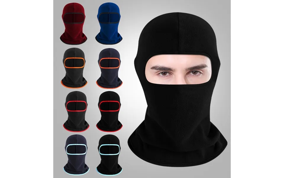 Cycling Fleece Hood Hat Autumn And Winter Cold Polar Fleece Ski Mask Outdoor Sports Windproof Warm Face Protection Hat