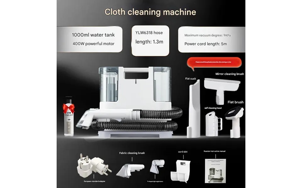 Davking Electric Fabric Sofa Cleaning Machine High Power Sprayer & Extractor Cleaning 6318