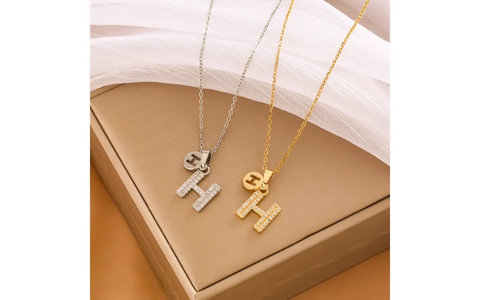 Designer Titanium Steel Letter H Hundred Pendants To Match The Fashion Classic