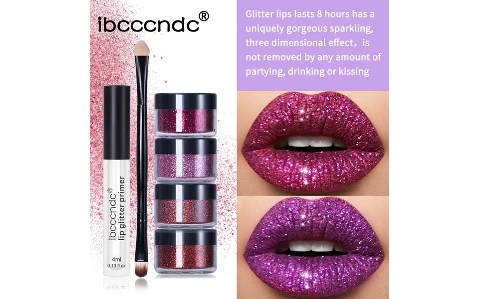 Diamond Glitter Lip Gloss Makeup Set Matte-changing Lasting Shimmer Shiny Illusion Natural Lipstick Shiny Glitter Kit