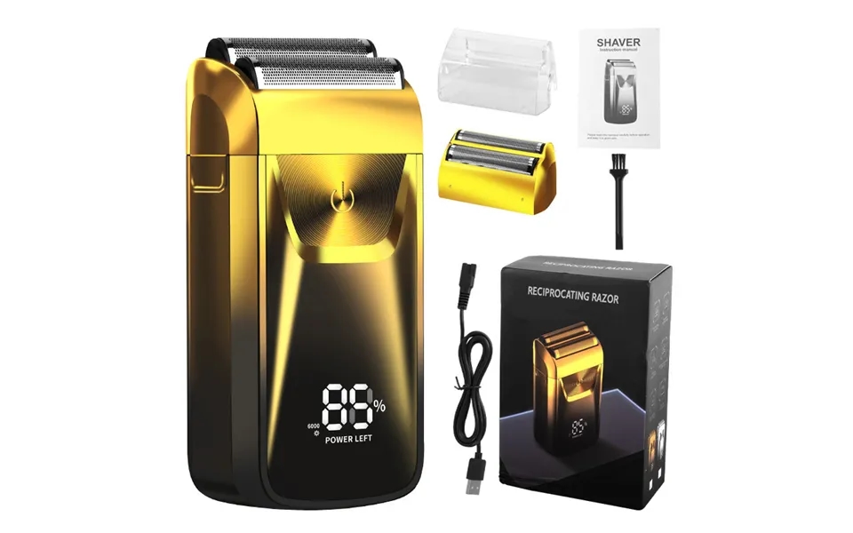 Digital Display Electric Shaver For Bald Heads Oily Hair Whitening Device Reciprocating Clipper For Sideburns Home Perso