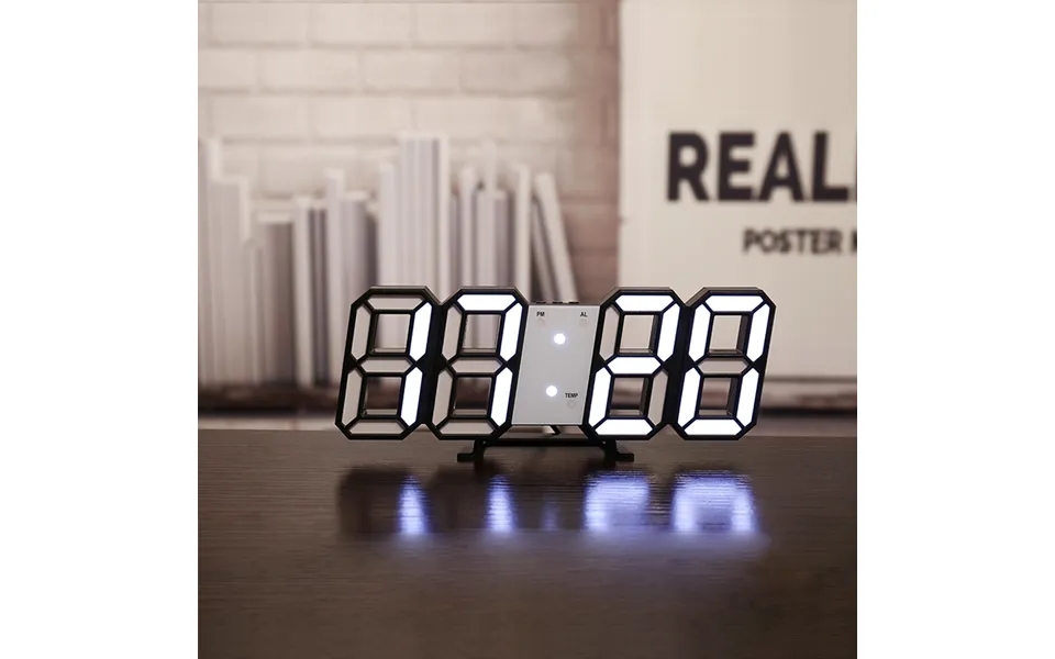 Digital Led Wall Clock Alarm Date Temperature Automatic Backlight Table Desktop Home Decoration Stand Hang Clocks