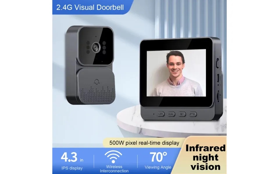 Doorbell Video Intercom Camera Inteligente Wireless Door Bell Night Vision With 4