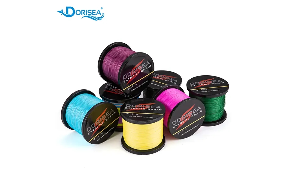 Dorisea Braided Fishing Line Dyneema 6lb-100 Lb 300m 500m 1000m Multifilament