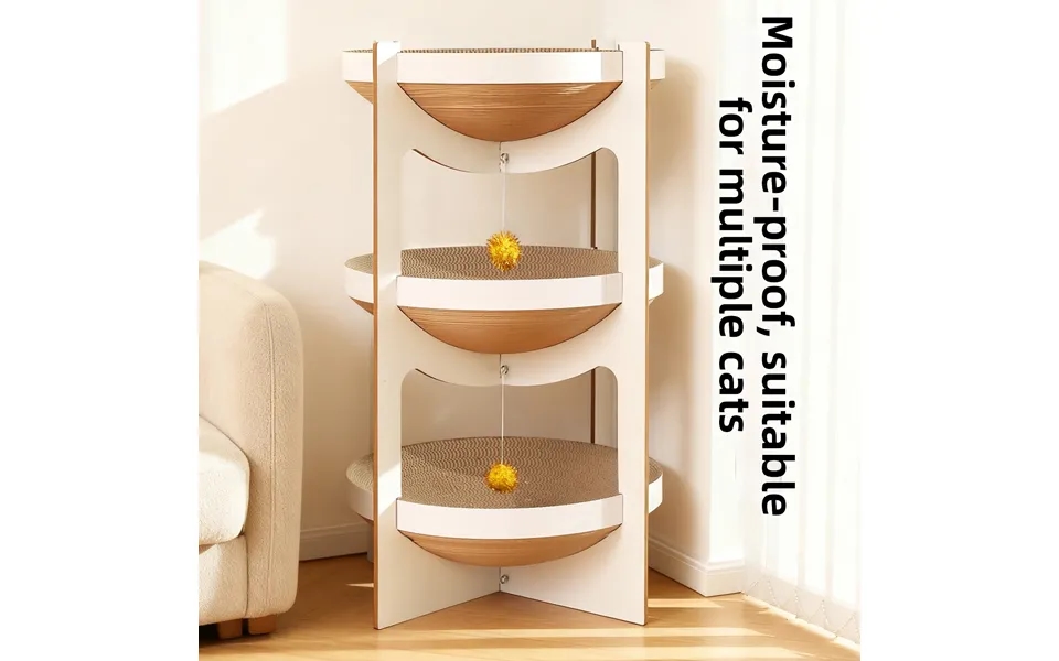 Double Layer Corrugated Cardboard Cat Scratching Post Wear Resistant Lint Free Cat Bed Claw Grinding Supplies For Cats