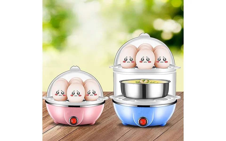 Double-layer Egg Steamer 350w Fast Multi-cooker For Eggs & Custard Auto Shut-off & Gift-ready Packaging Eu Us Uk Cn Plug
