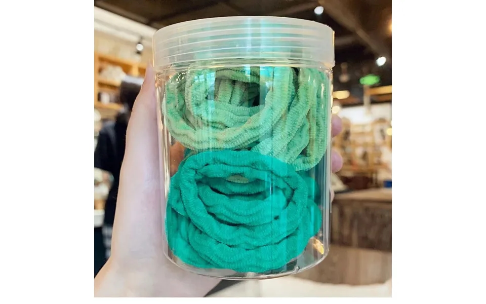 Douyin Hot Selling New Korean Version Barrel Towel Hair Ring 20 Pieces Seamless High Elastic Hair Ring Hair Rope Hair Ac