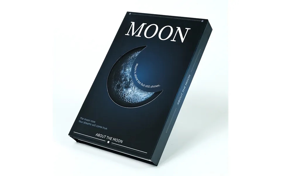 Education & Office Supplies Creative Cool Black Planet Theme Portable Notebook Three Folding Pages Magnetic Hollow Bouti