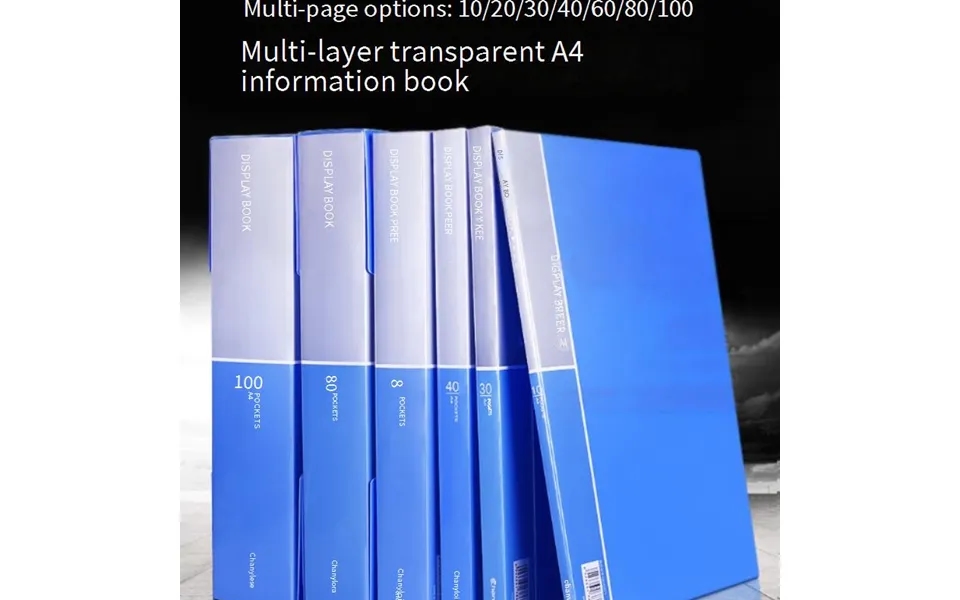 Education Office Supplies Data Book Transparent Plastic Pp Test Paper Storage Book Sheet Music Folder Wholesale A4 Inser